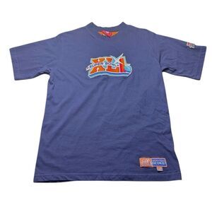 NFL Super Bowl XLI 41 2007 Embroidered Patch Mens M T Shirt Navy Colts Bears